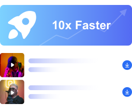 10x faster speed