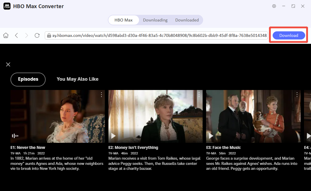 ytsaver find hbo max video