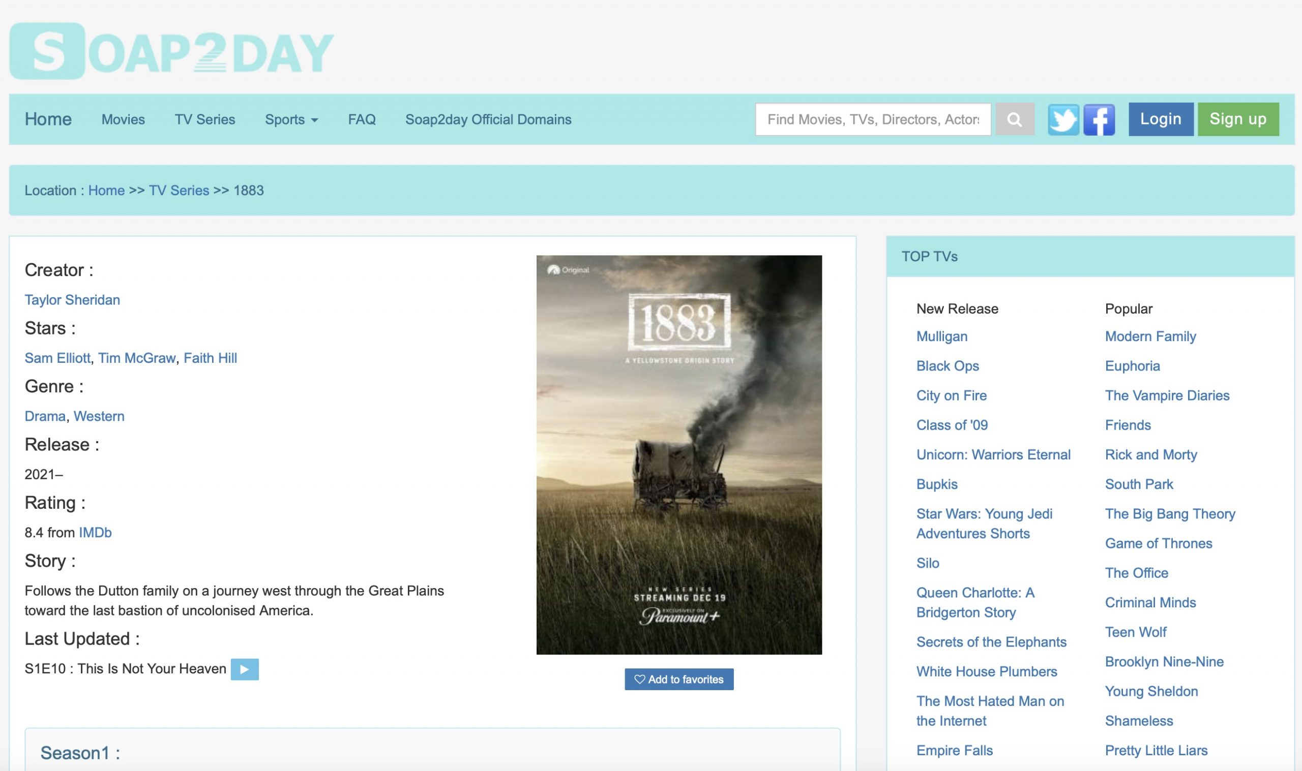 where to watch 1883