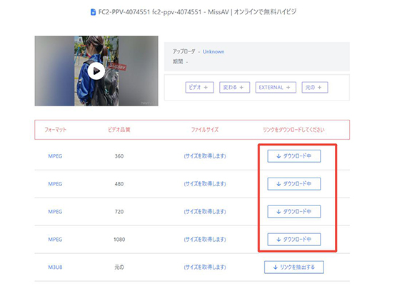 9xbuddy MissAV ダウンロード