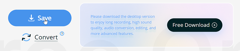 Apowersoft salvar em MP3