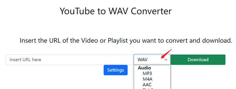 Youtube wav outlet converter high quality