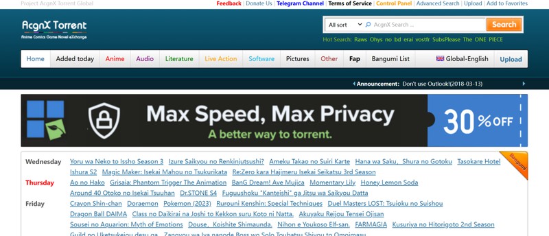 Acgnx アニメ ダウンロード サイト