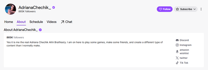 Adriana Chechik Twitch Streamer Onlyfans