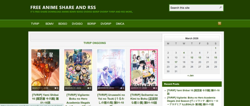 Animerss アニメ ダウンロード サイト