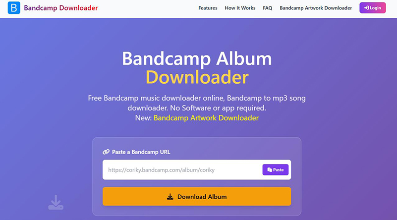 BandcampDownloader bandcamp ダウンロード