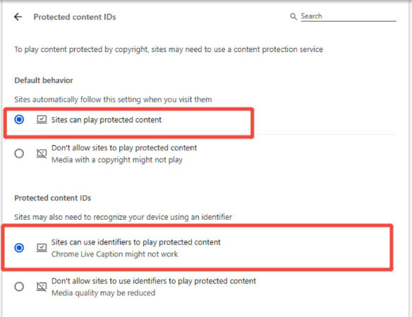 enable play onlyfans DRM on chrome browser