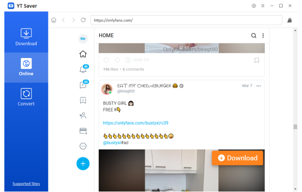 Click Download Button in Idownergo