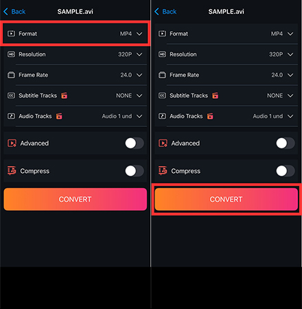 Video Converter and Compressor avi mp4 変換