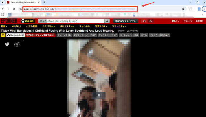 Eporner動画のURLをコピー