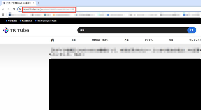 TKTube動画のURLをコピー