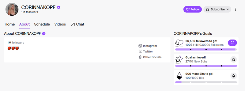 Corinna Kopf Twitch Streamer Onlyfans