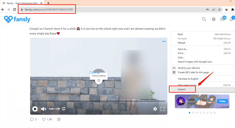 download fansly video via inspect element