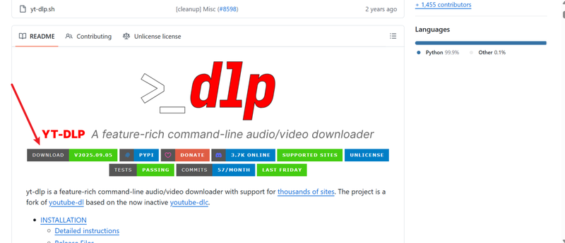 Baixar YT-DLP