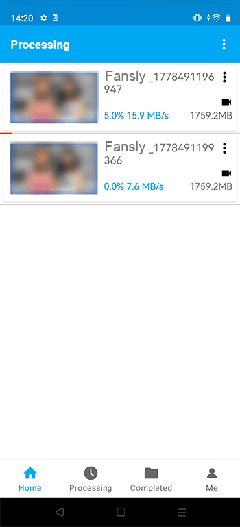 downloaded fansly video via ytsaver app