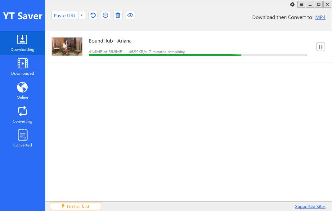 YT Saver Video Downloader downloading