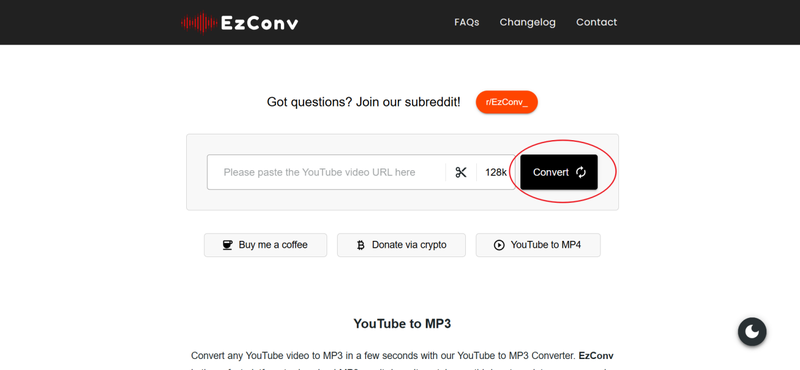 Interfaccia principale di Ezmp3