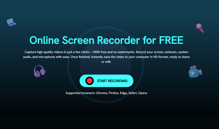 Fliklik Online Screen Recorder Start