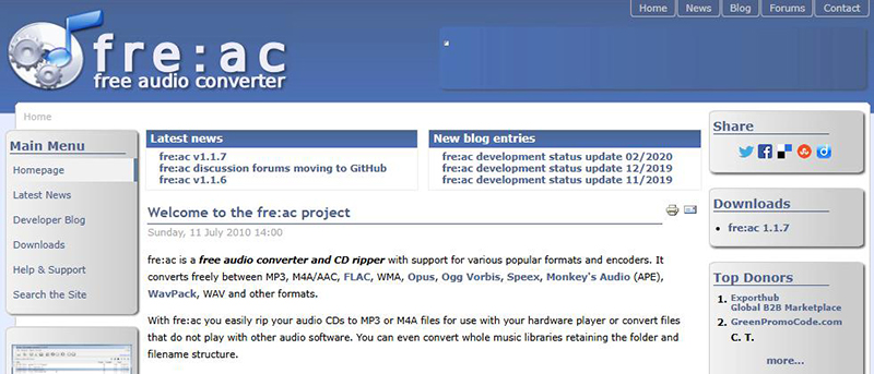 fre:ac FLAC MP3 変換