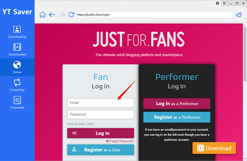 download justforfans