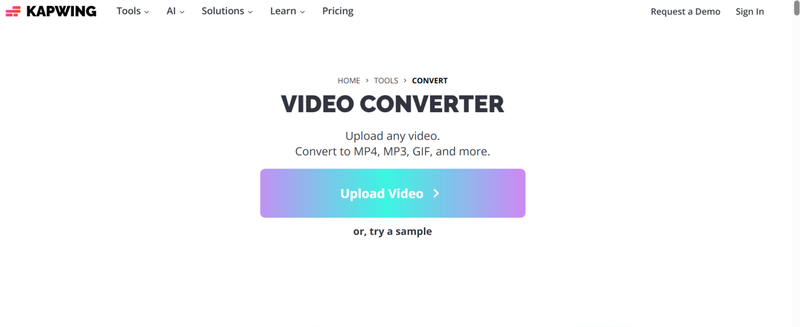 Kapwing Youtube to Mov