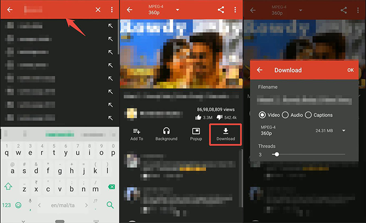 NewPipe youtubeショート 保存