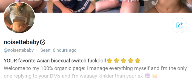 Bisexual Asian Onlyfans Creator Noisettebaby