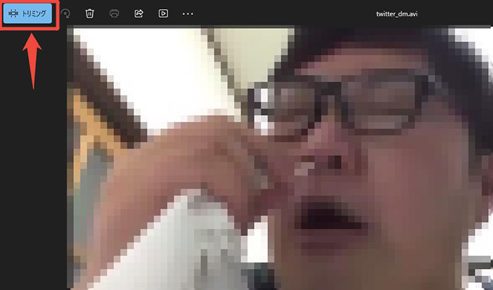 フォト avi トリミング