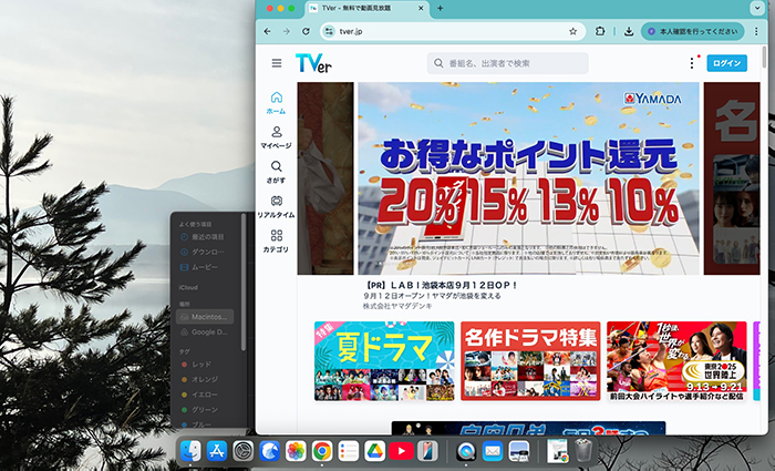 QuickTime Playe TVer録画