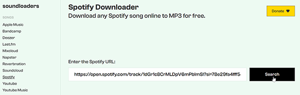soundloaders spotify para mp3