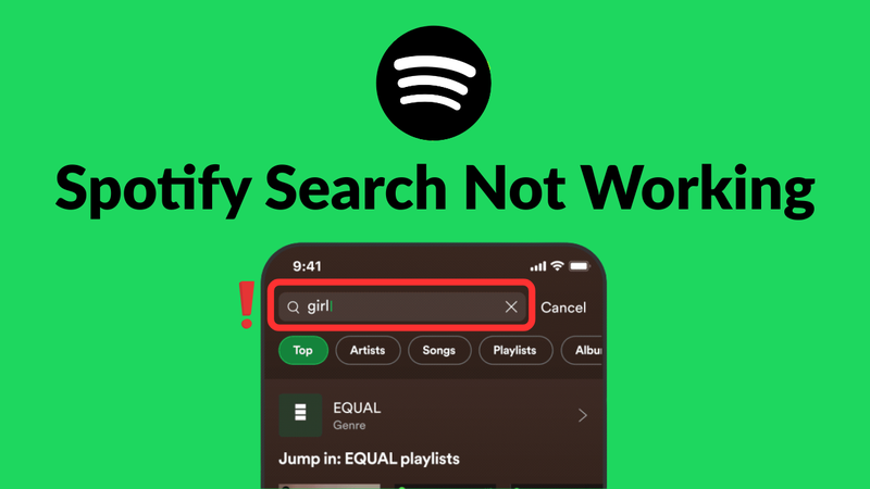 Búsqueda de Spotify no funciona