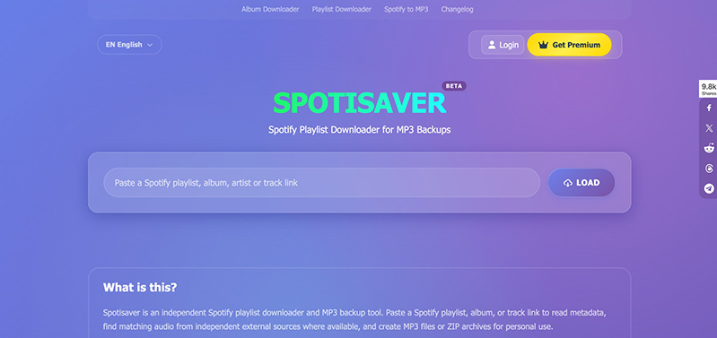 spotify mp3 変換 サイト Spotisaver