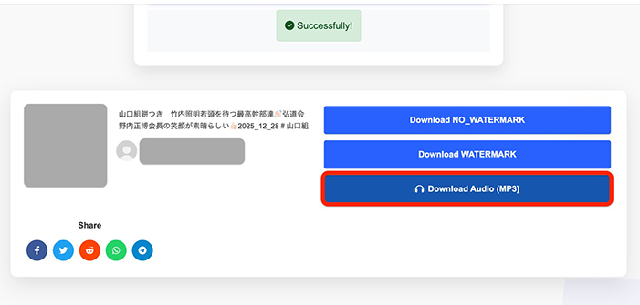 SSSTIK tiktok 音源 保存