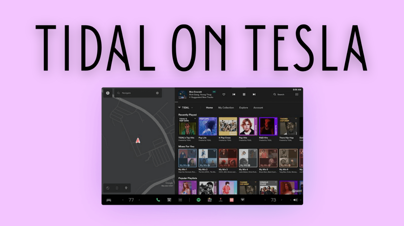 Tidal no Tesla