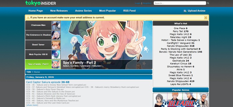 Tokyoinsider アニメ ダウンロード サイト