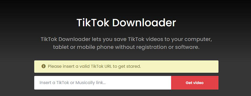 TTDownloader TikTok動画保存サイト
