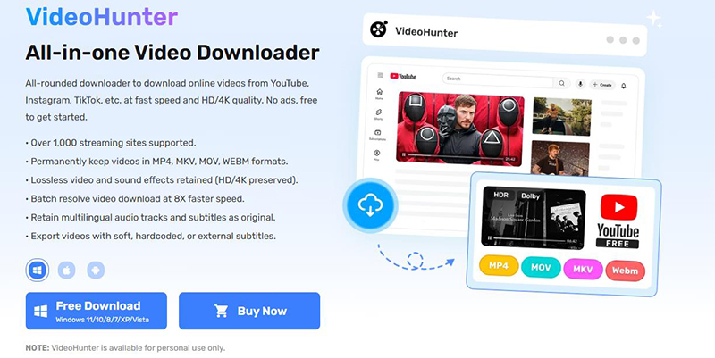 VideoHunter pornzog ダウンロード