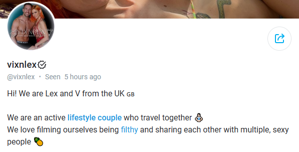 Engaged Onlyfans Couple Vix and Lex