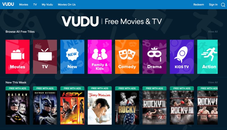 Flixtor Alternatives Vudu