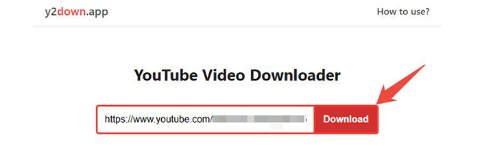 y2down youtube ダウンロード 開始