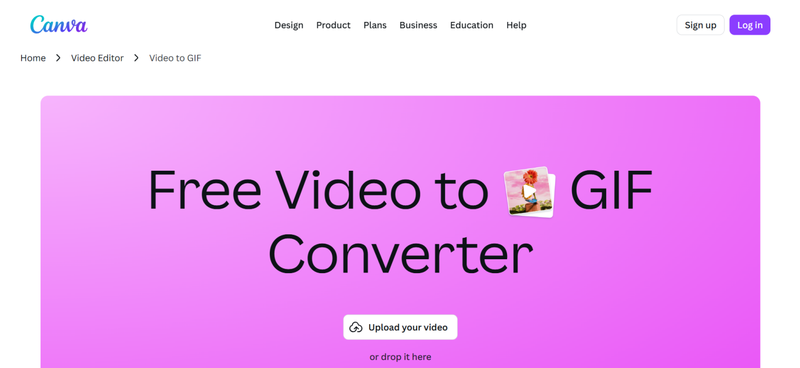 Creador de GIF desde YouTube Canva