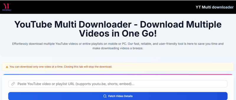 Youtube Multi Downloader