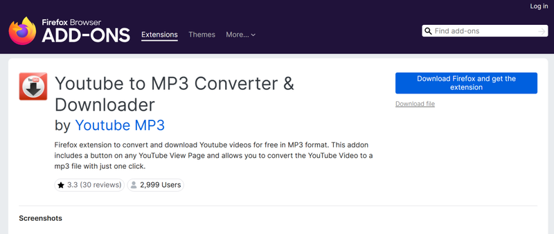 Youtube to Mp3 Converter Browser Extension