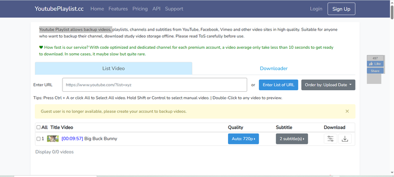 Youtubeplaylist Cc to Download Youtube Playlist