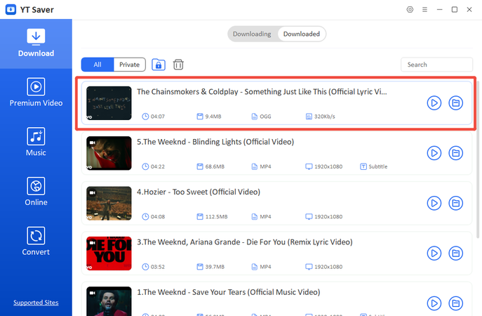 Yt Saver Download Youtube to Ogg