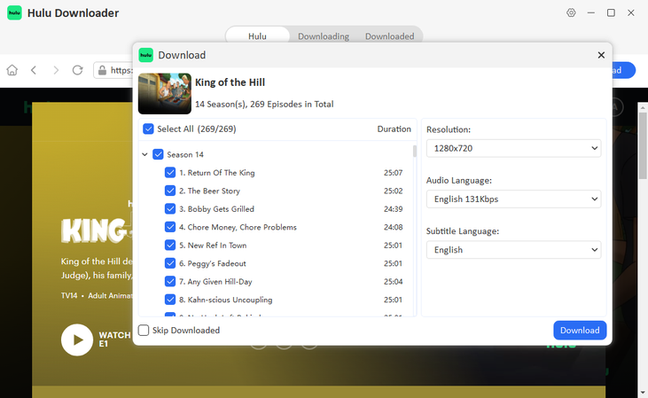 Yt Saver Hulu Download Settings