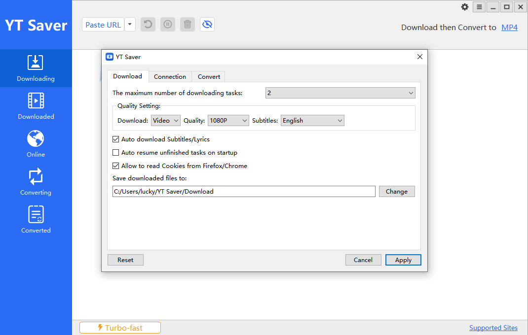 YT Saver 7.0.5 for windows download