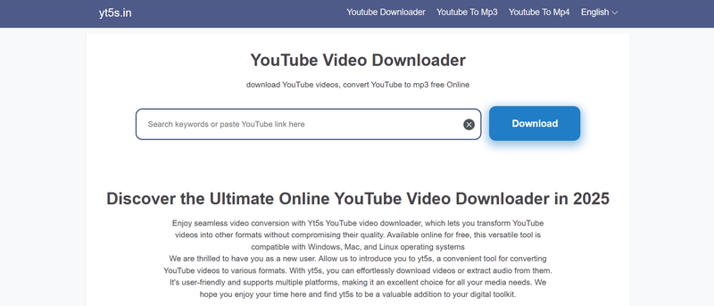 Yt5 Online Downloader
