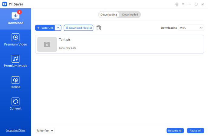 YT Saver – Download musica in M4A